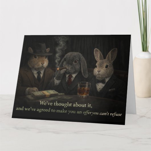 Carte De Remerciements Offer you can't refuse (Devant)