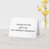 Carte de remerciements officiel mariage (Fleur jaune)