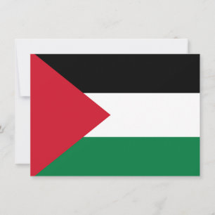 Carte De Remerciements officiellement le drapeau de l'État de Palestine