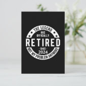 Carte De Remerciements officiellement retraité 2024 (Debout devant)