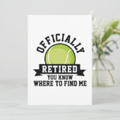 Carte De Remerciements Officiellement Retraité Vous Savez Où Me Trouver (Debout devant)