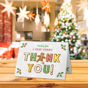 Carte De Remerciements Oh ! Baby shower de biscuits en pain d'épices