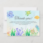 Carte De Remerciements Oh Baby Under Sea Baby Shower (Devant)
