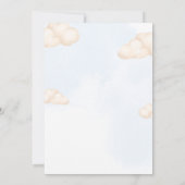 Carte De Remerciements Oh Boy,  Bear Baby shower boy (Dos)