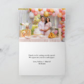 Carte De Remerciements Oh Garçon ours bleu Balloon Eucalyptus photo perso (Intérieur)