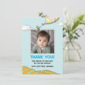 Carte De Remerciements Oh, Les Endroits Où Il Va Aller ! - Premier annive (Debout devant)