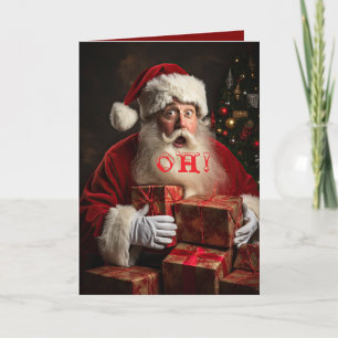 CARTE DE REMERCIEMENTS OH! PÈRE NOËL LISTE GRANDSON CHRISTMAS CARD