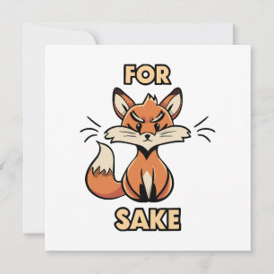 Carte De Remerciements oh pour l'amour du renard