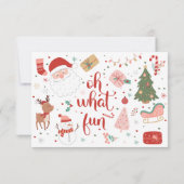 Carte De Remerciements Oh quel plaisir anniversaire de Noël (Dos)