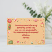 Carte De Remerciements Oh quel plaisir anniversaire de Noël (Debout devant)