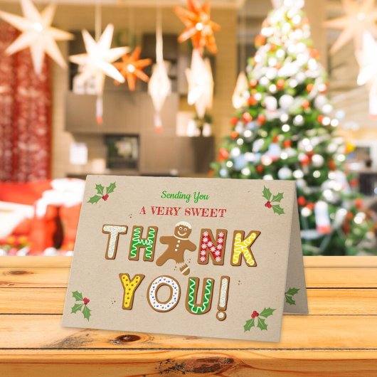 Carte De Remerciements Oh, Snap ! Gingerbread Cookie N'importe quel âge A