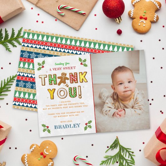 Carte De Remerciements Oh, Snap ! Gingerbread Cookie N'importe quel âge A