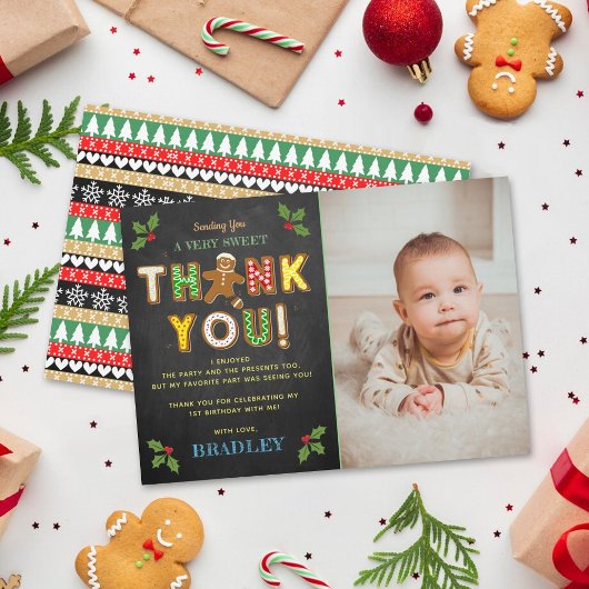 Carte De Remerciements Oh, Snap ! Gingerbread Cookie N'importe quel âge A