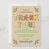 Carte De Remerciements Oh, Snap ! Gingerbread Cookie N'importe quel âge A (Devant)