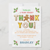 Carte De Remerciements Oh, Snap ! Gingerbread Cookie N'importe quel âge A (Devant)