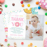 Carte De Remerciements Oh What Fun Sweet Donuts Anniversaire Photo<br><div class="desc">Oh What Fun Sweet Donuts Birthday Party Photo Carte de remerciements</div>