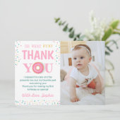Carte De Remerciements Oh What Fun Sweet Donuts Anniversaire Photo (Debout devant)