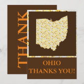 CARTE DE REMERCIEMENTS OHIO (Devant / Derrière)