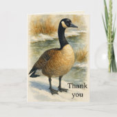 Carte De Remerciements Oie du Canada Faune  (Devant)