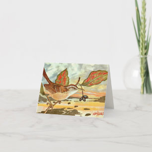 Carte De Remerciements Oiseau de l'État de Caroline du Sud