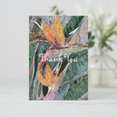 Carte De Remerciements Oiseau de Paradis (Debout devant)