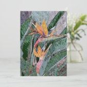 Carte De Remerciements Oiseau du Paradis (Debout devant)