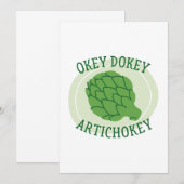Carte De Remerciements Okey Dokey Artichokey (Devant / Derrière)