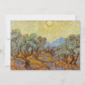 Carte De Remerciements Olive Trees par Vincent van Gogh (Devant)