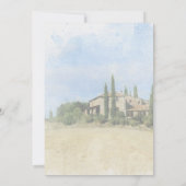 Carte De Remerciements Olives italiennes Mariage toscane enregistrer la c (Dos)