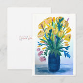 Carte De Remerciements Oma's Flowers thank you / note cards (Devant / Derrière)