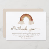 Carte De Remerciements On peut à peine attendre Boho Jouet (Devant / Derrière)