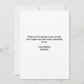 Carte De Remerciements On peut attendre l'or bleu royal abstrait (Dos)