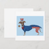 Carte De Remerciements Oncle Sam Greyhound (Devant / Derrière)