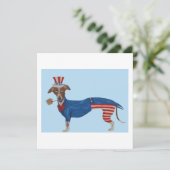 Carte De Remerciements Oncle Sam Greyhound (Debout devant)