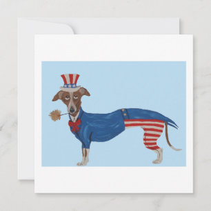 Carte De Remerciements Oncle Sam Greyhound
