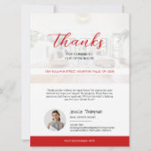Carte de remerciements Open House de l'immobilier (Devant)