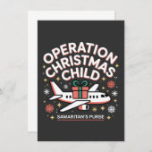 Carte De Remerciements Opération Porte-monnaie de Noël pour enfants samar (Devant / Derrière)