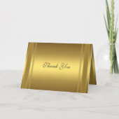 Carte De Remerciements Or (Devant)