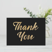 Carte De Remerciements Or (Debout devant)