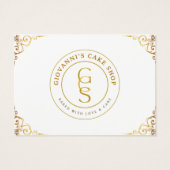 Carte de remerciements Or modifiable (Dos)