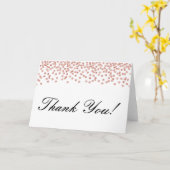 Carte de remerciements or Rose modifiable (Fleur jaune)