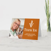 Orange Veterinary School Graduation Photo personna