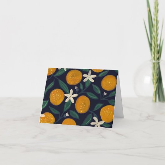 Carte De Remerciements Orange You Glad (Devant)