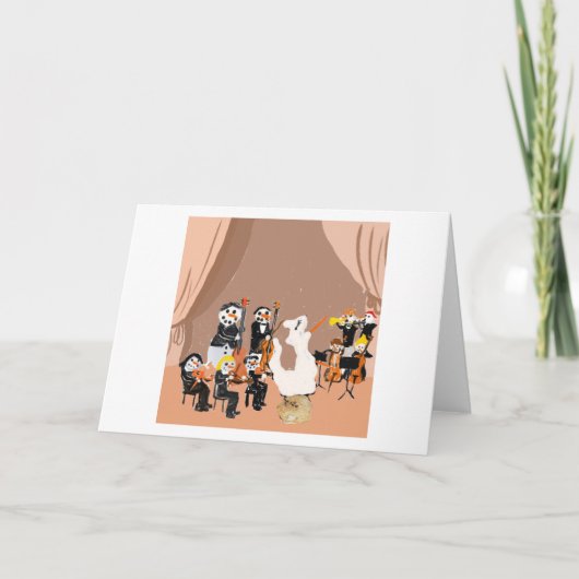 Carte De Remerciements Orchestre du peuple ⛄️ neige (Devant)