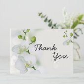 Carte De Remerciements Orchidée douce et élégante (Debout devant)