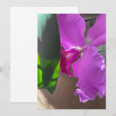 Carte De Remerciements Orchidée Luxuriante (Devant / Derrière)