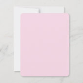 Carte De Remerciements Orchidée rose à l'aquarelle dans un pot bleu (Dos)