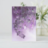 Carte De Remerciements Orchidées de fleurs violettes (Debout devant)