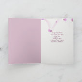 Carte De Remerciements orchidées roses perte de soeur (Intérieur)