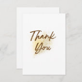 Carte de remerciements ordinaire (Devant / Derrière)